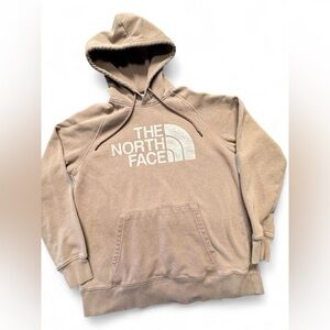 The North Face pink / coral Logo Hooded Pullover Women’s Medium